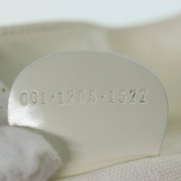 GUCCI Bamboo Hand Bag Canvas White 001 1705 1577 Auth 83496 - Picture 12 of 16